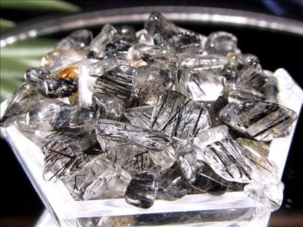 さざれ 細石 ルチルクォーツ ブラックルチルクォーツ 黒針水晶
