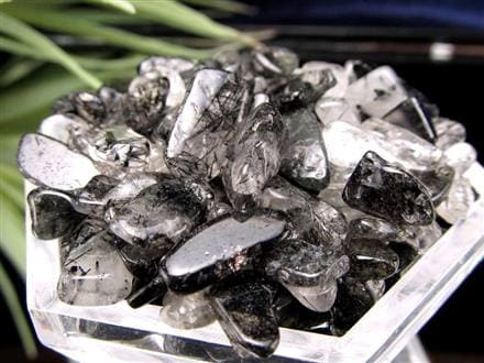 さざれ 細石 ルチルクォーツ ブラックルチルクォーツ 黒針水晶