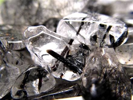 さざれ 細石 ルチルクォーツ ブラックルチルクォーツ 黒針水晶