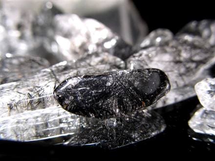 さざれ 細石 ルチルクォーツ ブラックルチルクォーツ 黒針水晶