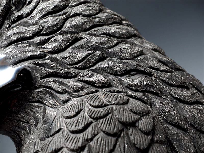 新石器時代　根付け　置物　彫刻　紅山文化　美品　希少　ブラック系　天然石　1点物 ◇極み彫刻！◇極上彫刻置物◇1点物◇インテリアに◇ブラック