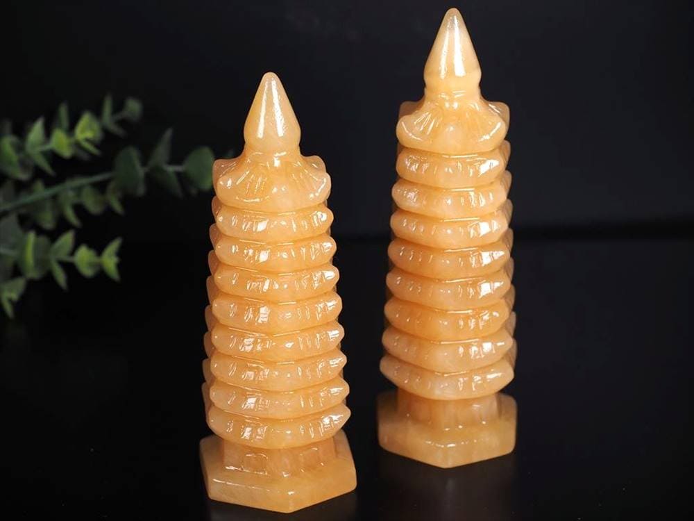 学業 文昌塔  アラゴナイト 置物 風水アイテム