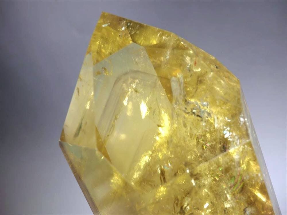 シトリン ポイント 置物 大 虹