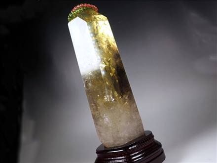 シトリン ポイント 置物 大 虹