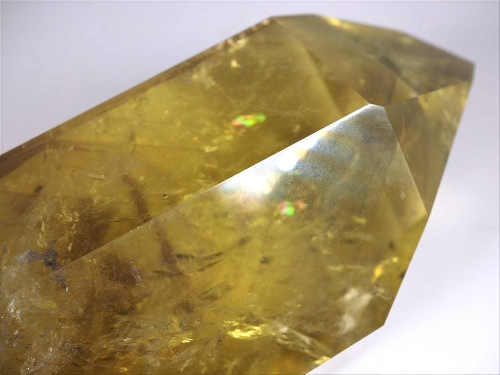 シトリン ポイント 置物 大 虹