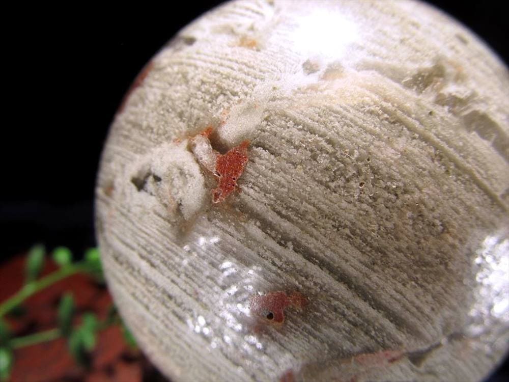 千層 ガーデンファントム クォーツ 丸玉 置物