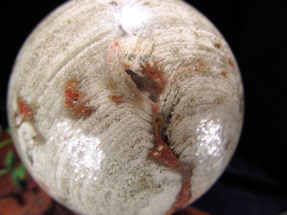 千層 ガーデンファントム クォーツ 丸玉 置物