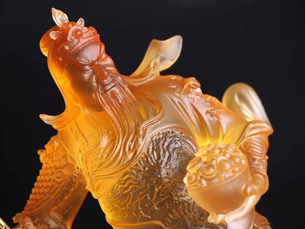 関羽 クリスタルガラス 三国志 元宝 開運