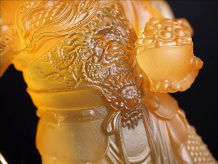 関羽 クリスタルガラス 三国志 元宝 開運