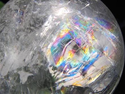 水晶 クリスタル 丸玉 スフィア レインボー