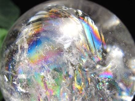 水晶 クリスタル 丸玉 スフィア レインボー