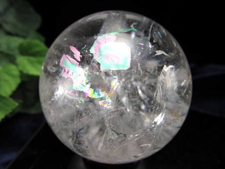 水晶 クリスタル 丸玉 スフィア レインボー