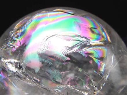 水晶 クリスタル 丸玉 スフィア レインボー