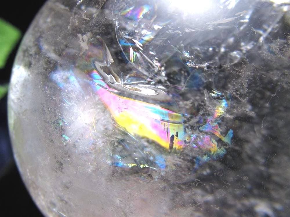 水晶 クリスタル 丸玉 スフィア レインボー