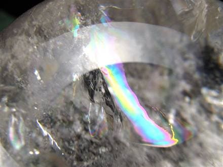 水晶 クリスタル 丸玉 スフィア レインボー