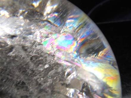 水晶 クリスタル 丸玉 スフィア レインボー