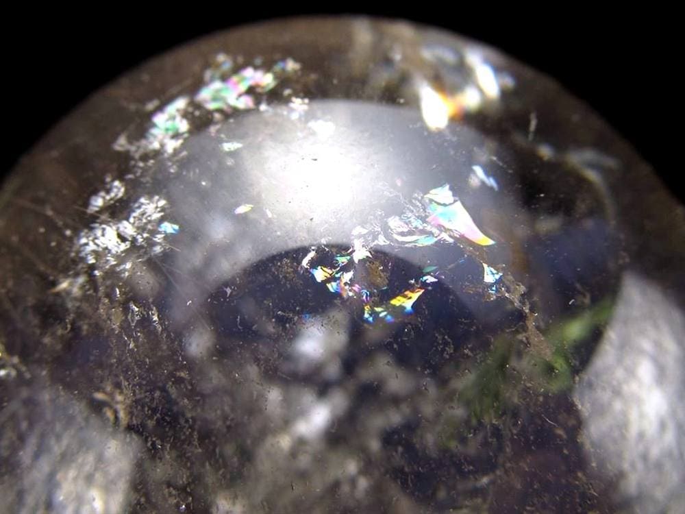 水晶 クリスタル 丸玉 スフィア レインボー