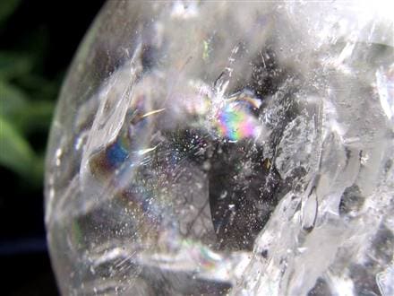 水晶 クリスタル 丸玉 スフィア レインボー