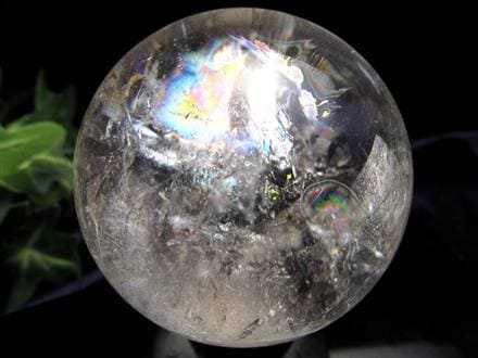 水晶 クリスタル 丸玉 スフィア レインボー