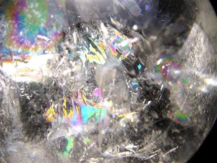 水晶 クリスタル 丸玉 スフィア レインボー