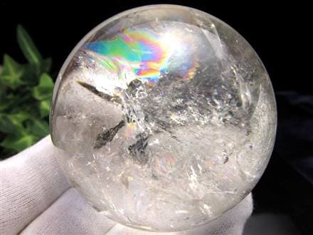 水晶 クリスタル 丸玉 スフィア レインボー