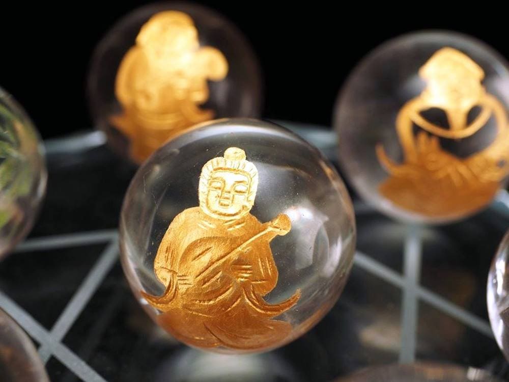 水晶 丸玉 七福神 七星陣 六芒星