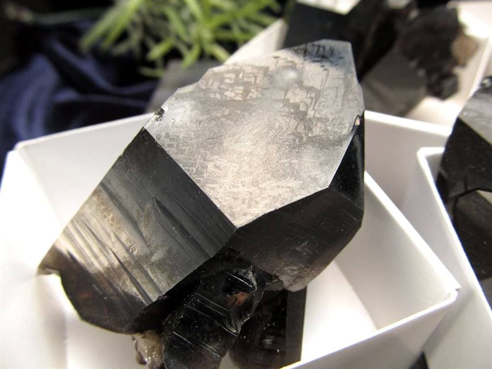 モリオン 黒水晶 アーカンソー州産 原石 黒水晶クラスター