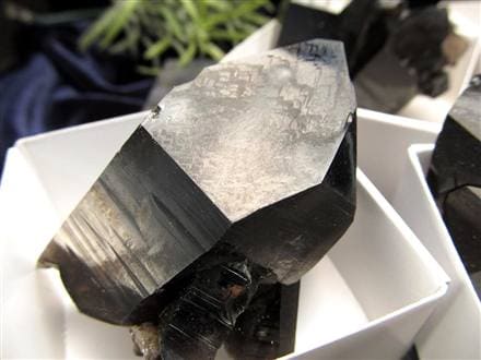 モリオン 黒水晶 アーカンソー州産 原石 黒水晶クラスター