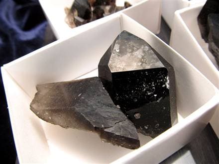 モリオン 黒水晶 アーカンソー州産 原石 黒水晶クラスター