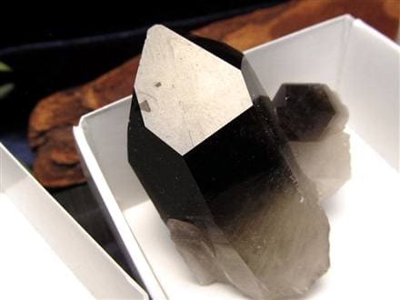 モリオン 黒水晶 アーカンソー州産 原石 黒水晶クラスター