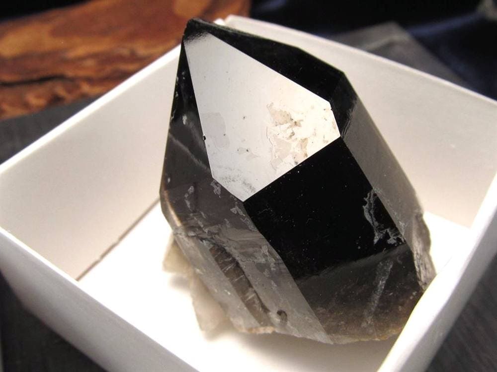 モリオン 黒水晶 アーカンソー州産 原石 黒水晶クラスター