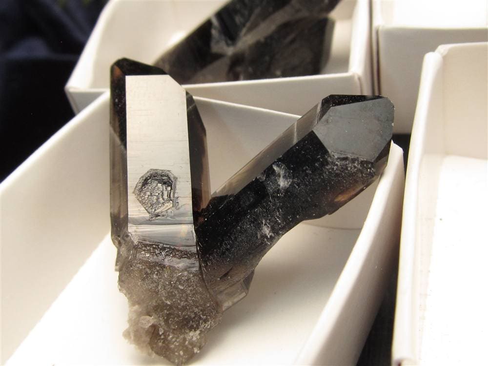 モリオン 黒水晶 アーカンソー州産 原石 黒水晶クラスター