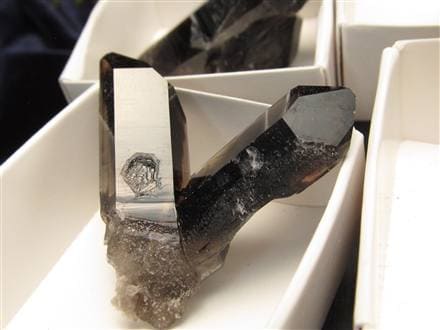 モリオン 黒水晶 アーカンソー州産 原石 黒水晶クラスター