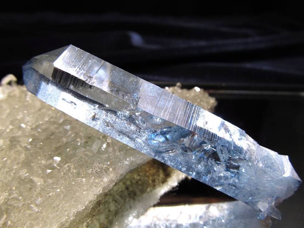 オーラクォーツ 水晶クラスター アーカンソー産水晶 アーカンソー 蒸着水晶