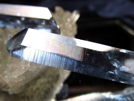 オーラクォーツ 水晶クラスター アーカンソー産水晶 アーカンソー 蒸着水晶