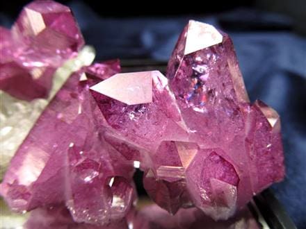 オーラクォーツ 水晶クラスター アーカンソー産水晶 アーカンソー 蒸着水晶