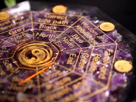 7チャクラ 梵字 太極陰陽八卦 オルゴナイト スピリチュアル