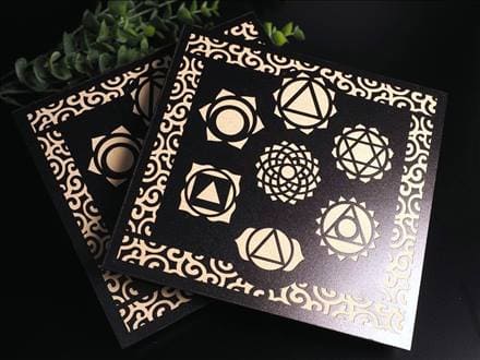 7チャクラ タンブル セット スピリチュアルパワー ヤントラ刻印