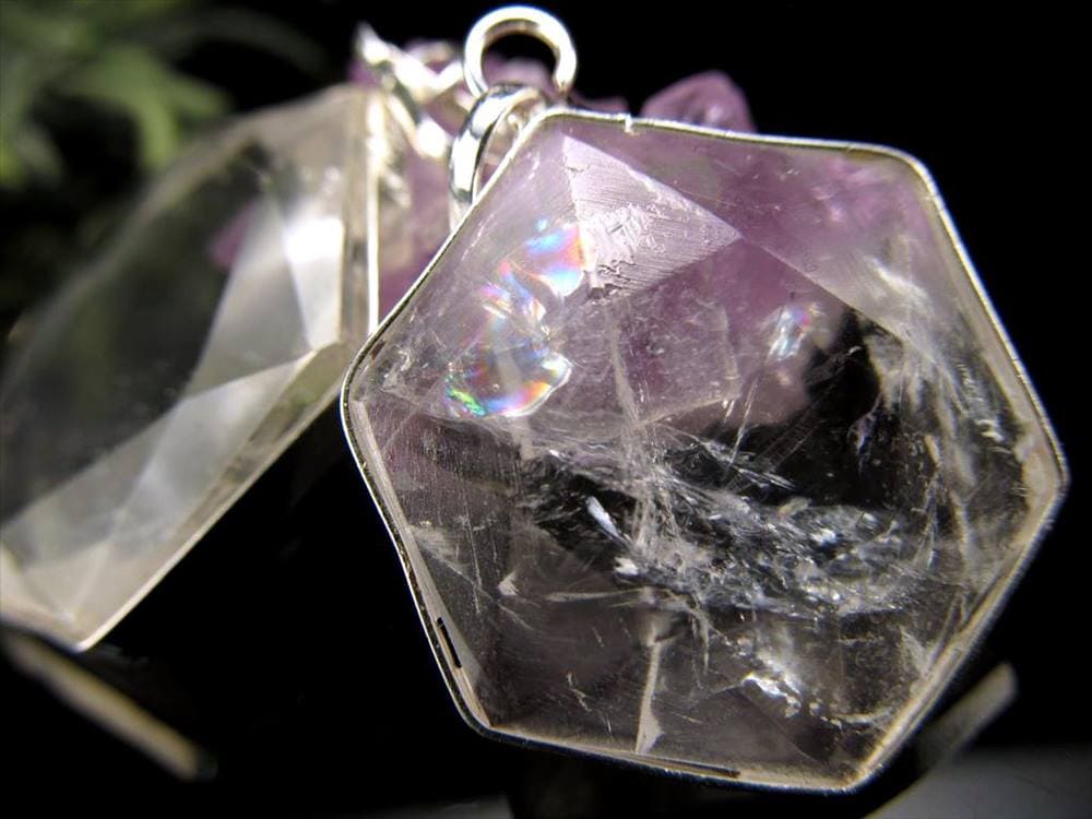 ヒマラヤ水晶 ダビデの星 ヘキサゴン 六芒星 ペンダント