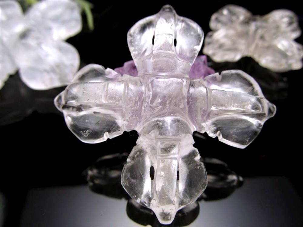 水晶 法具 法器 ヴァジュラ 羯磨 金剛杵