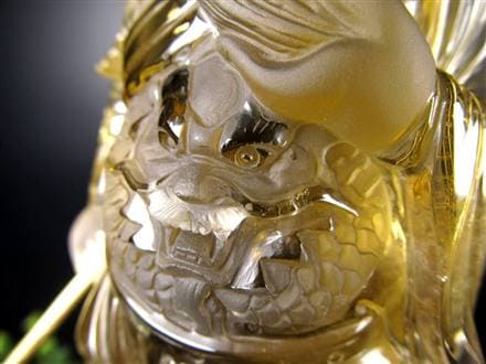 関羽 シトリン 彫刻置物 三国志 風水