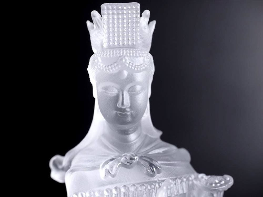 四本爪 クリスタルガラス 龍 龍神 騎龍観音