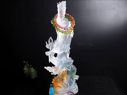 四本爪 クリスタルガラス 龍 龍神 騎龍観音