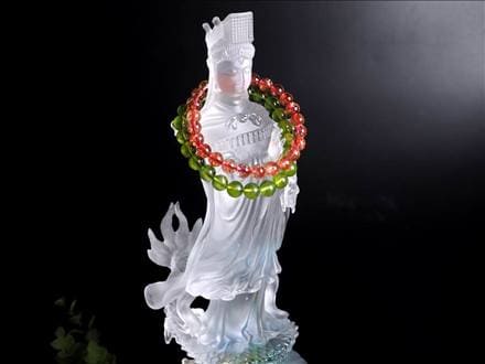 四本爪 クリスタルガラス 龍 龍神 騎龍観音