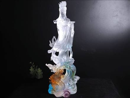 四本爪 クリスタルガラス 龍 龍神 騎龍観音