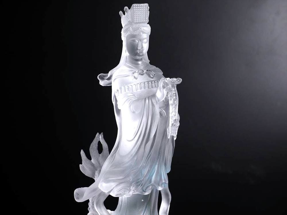 四本爪 クリスタルガラス 龍 龍神 騎龍観音