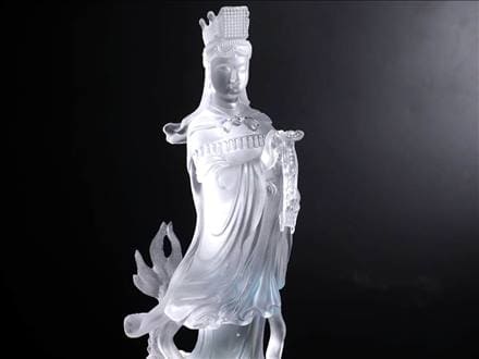 四本爪 クリスタルガラス 龍 龍神 騎龍観音