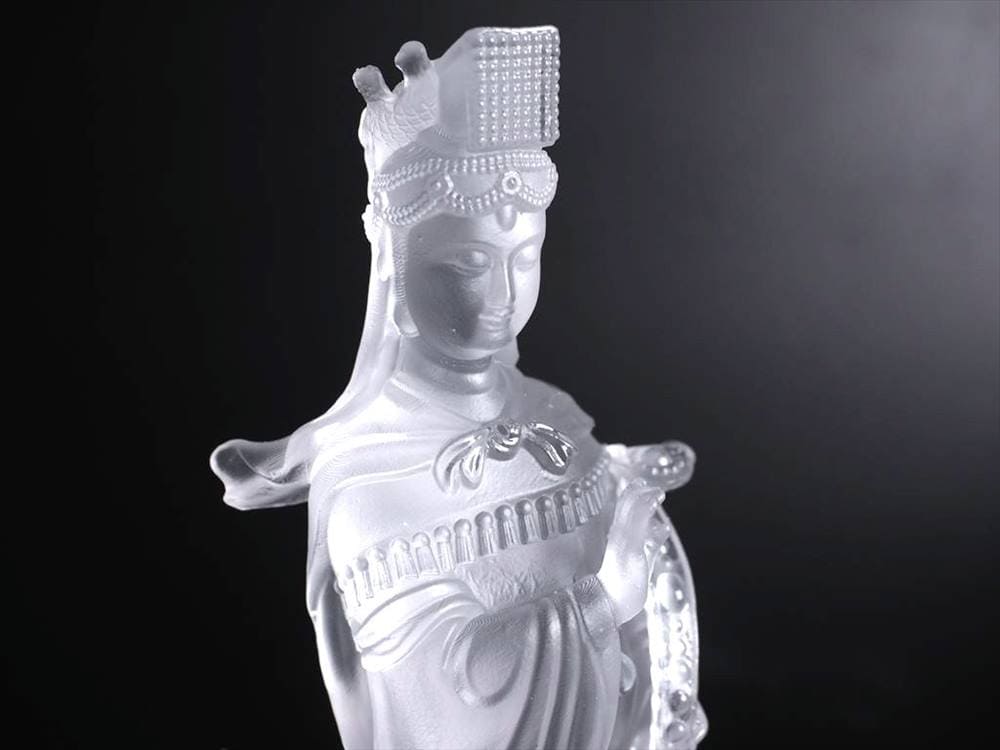 四本爪 クリスタルガラス 龍 龍神 騎龍観音
