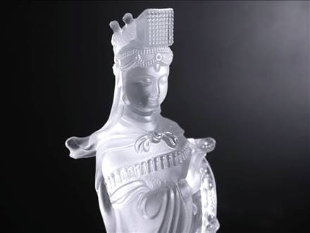 四本爪 クリスタルガラス 龍 龍神 騎龍観音