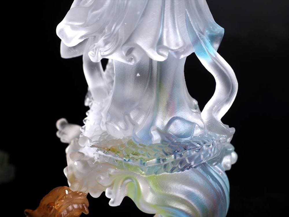 四本爪 クリスタルガラス 龍 龍神 騎龍観音
